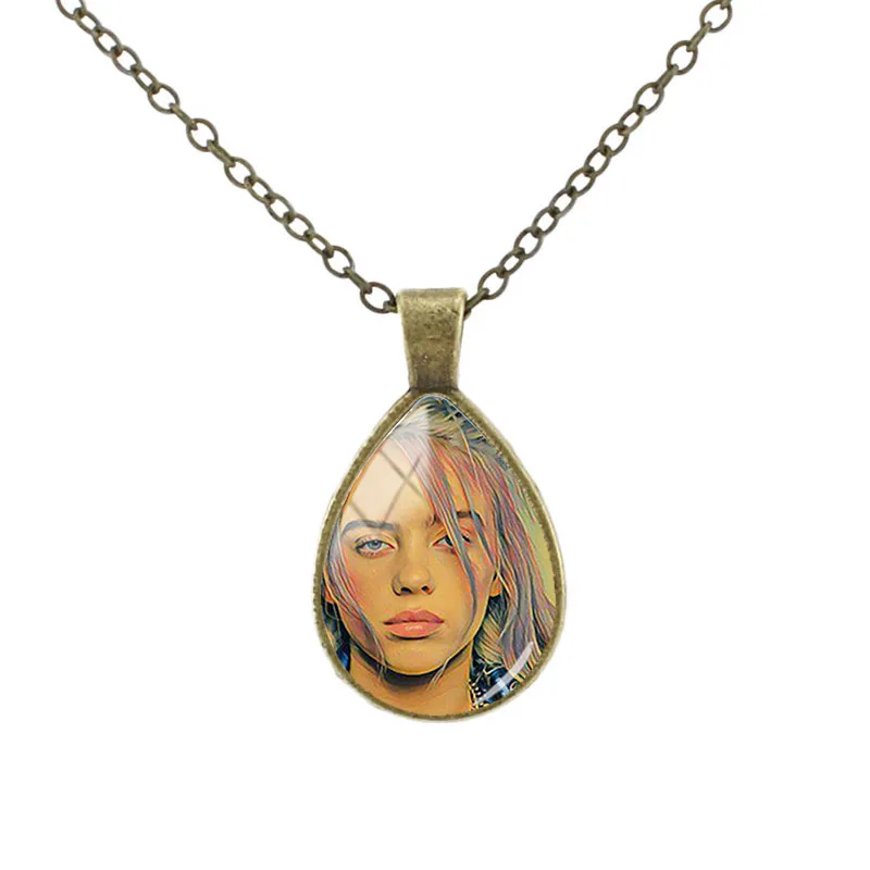 JOINBEAUTY Billie Eilish ожерелье с подвеской-каплей хип-хоп певица стеклянная купольная подвеска женское колье ожерелье HB38 - Окраска металла: HB40