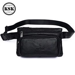 black 355 Мужская поясная сумка, Кожаная поясная сумка, поясная сумка, мужская мода, кожаная поясная сумка, кошелек для мужчин, поясная сумка KSK - Цвет: black 355