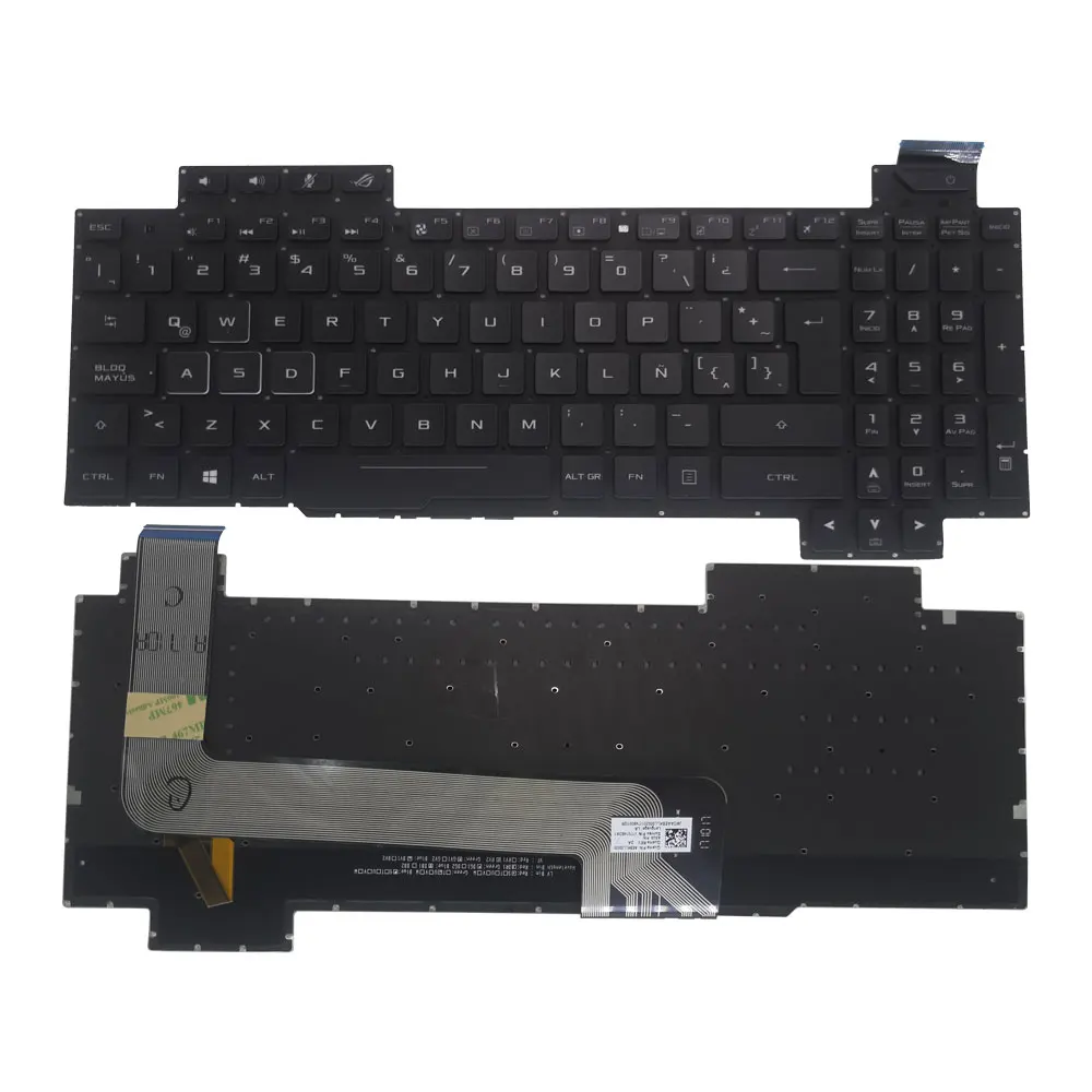 Teclado retroiluminado rgb ru, teclado para asus