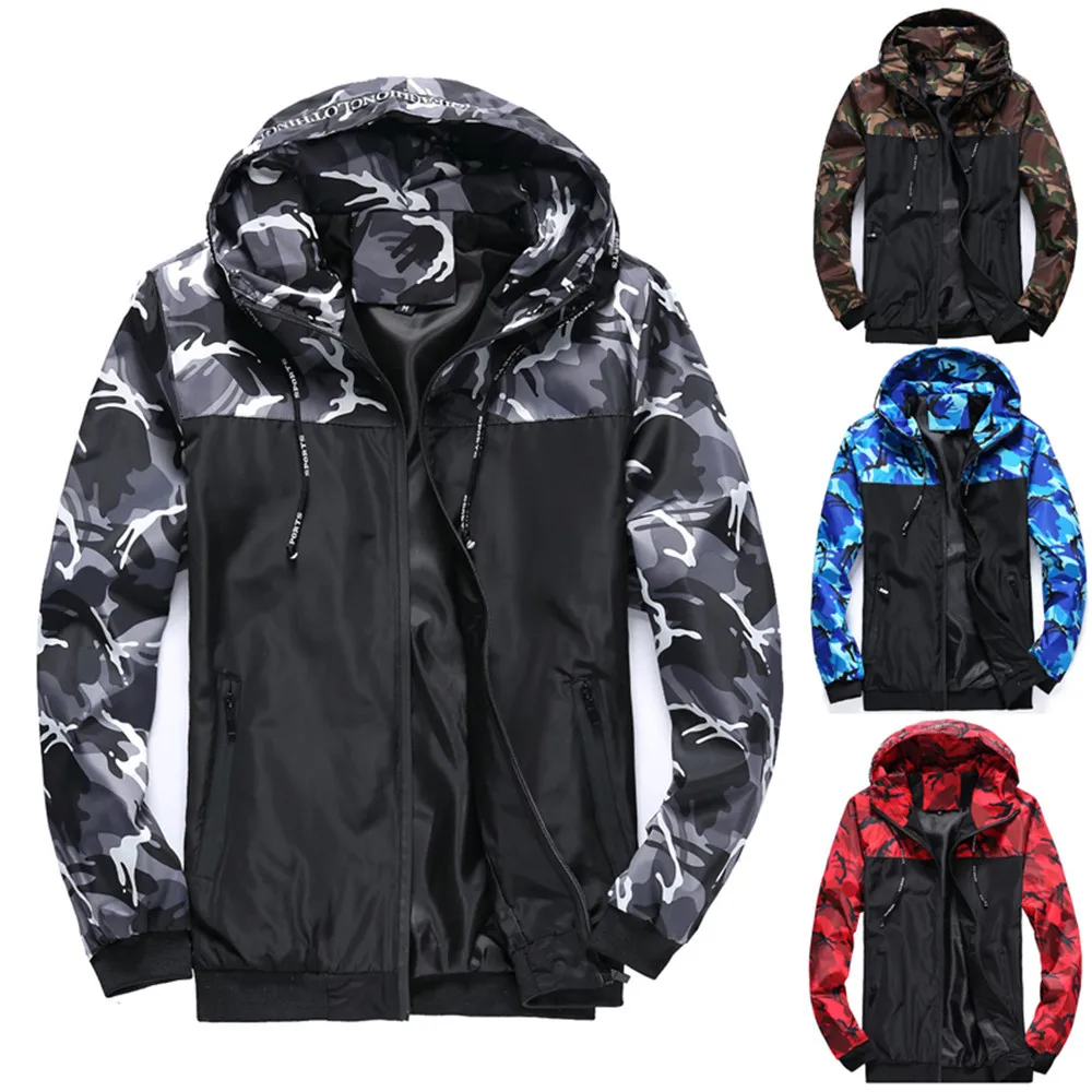 

2019 Men Outdoor Jackets Clothes Windbreaker Waterproof Windproof Camping Hiking Jacket Coat For Men Fishing Sports Jackets