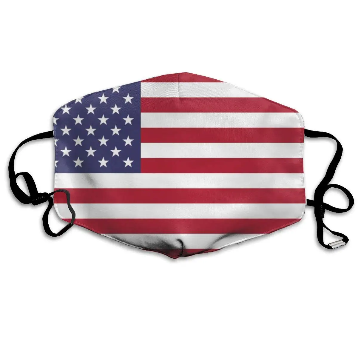 

NiYoung Unisex Breathable American USA Flag Mouth Mask, Adjustable Earloop Anti Dust Pollution Face Mask for Running Cycling
