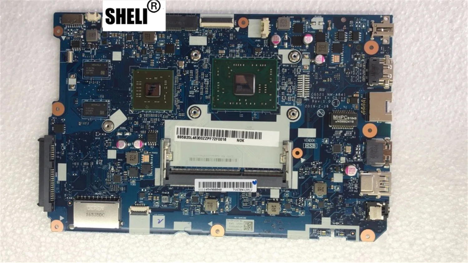 

SHELI CG521 NM-A841 Motherboard For Lenovo 110-15ACL Notebook Motherboard CPU E1-7010 R5 M430 2G DDR3 100% Test Work