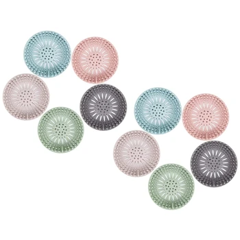 

Hair Extensions Durable Hair Plug Shower Drain Cover Easy to Install and Clean Kit of 10