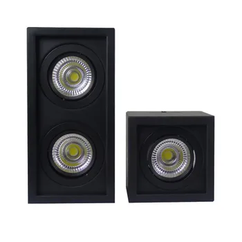 

1pcs COB LED Downlights 10w 20w Surface Mounted dimmable LED Ceiling Lamps Spot Light square Rotation LED Downlights AC85-265V