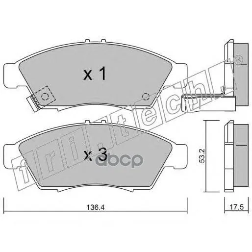 Колодки Тормозные Дисковые Передние Suzuki Liana 453.0 fri.tech. арт. 453.0