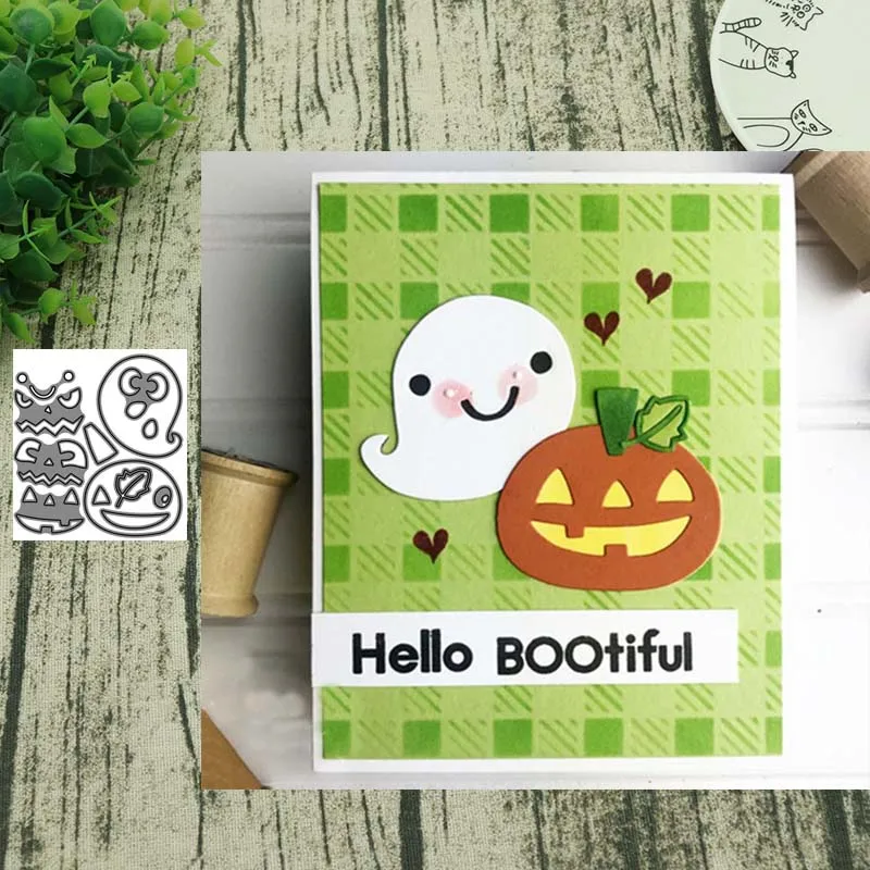 

Halloween pumpkin face Metal Cutting Dies for Scrapbooking Photo Album Decorative Embossing Paper Card Crafts Die Cut 2019