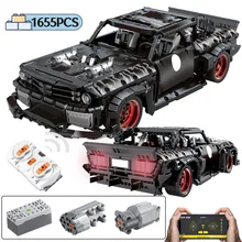 1655 adet şehir RC/olmayan-RC MOC yarış araba modeli yapı taşı uzaktan kumanda yüksek teknoloji kapalı-road spor araç tuğla oyuncaklar Boys için