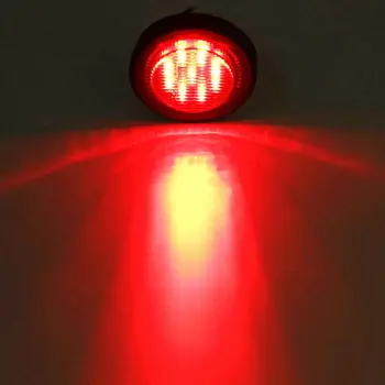 

10pc Side marker lights Round Red Side Marker Clearance Trailer Lights