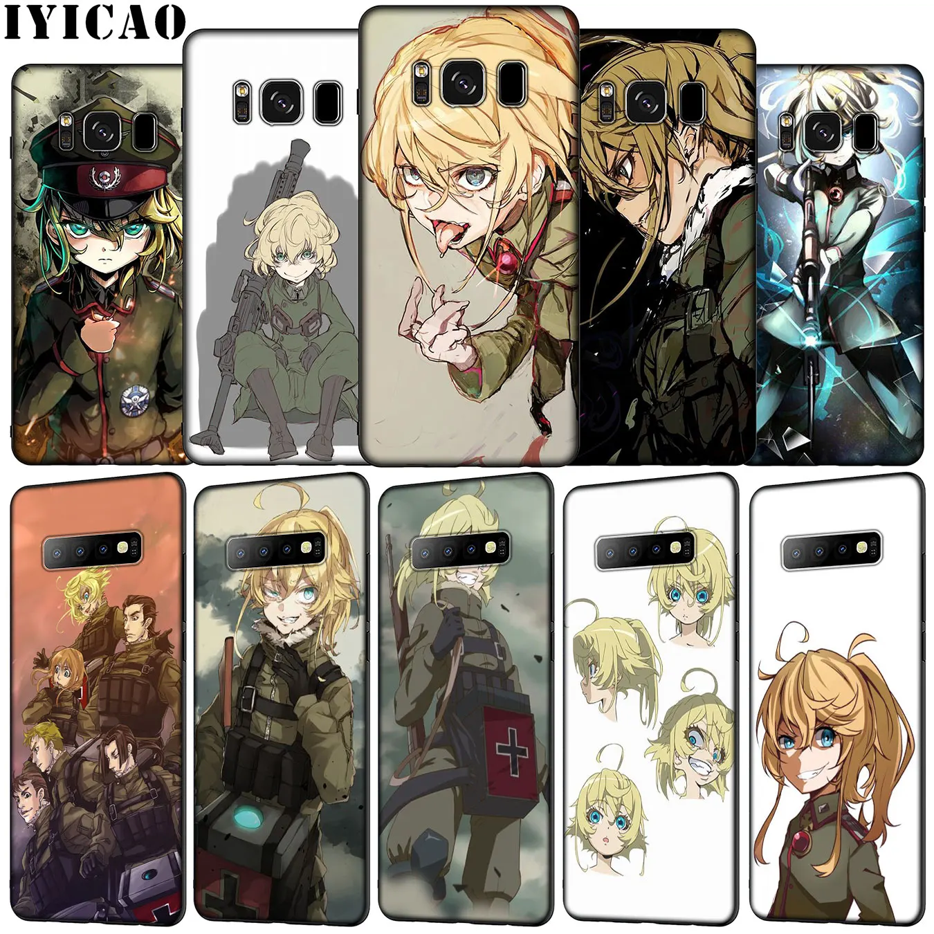Мягкий силиконовый чехол для телефона IYICAO с аниме youjo senki Samsung Galaxy S20 Ultra S10e S9 S8 Plus S6