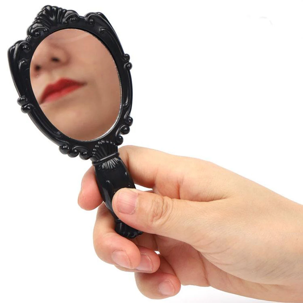 Hand Held Mirror Comb Set, Vintage Hand Mirror Decorative Vanity Mirror Comb Set Hair Styling Tools Gifts