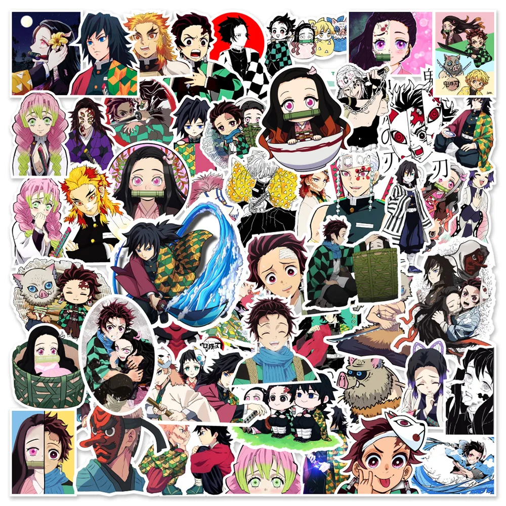 10/30/50PCS Anime Kimetsu no Yaiba: Yuukaku-hen Stickers Demon