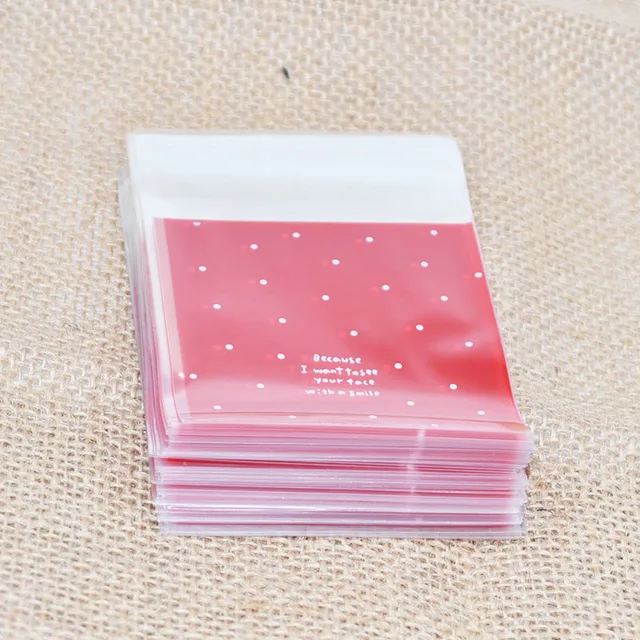 100pcs/lot 7cm Clear Candy Bag Transparent Plastic Bag Cookie OPP Bag For Wedding Birthday Party Decor DIY Gift Packaging Pouch B05