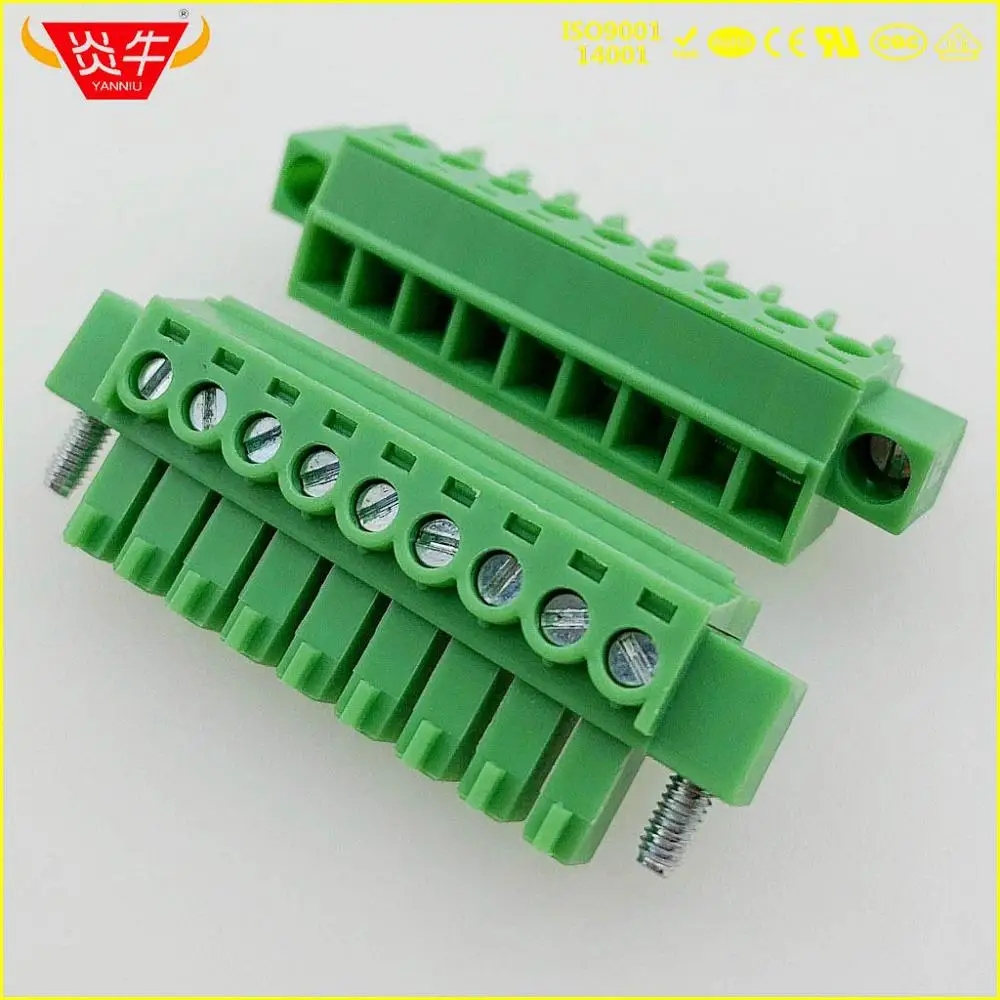 KF2EDGKM 3,81 2P~ 12P PCB вставные клеммные блоки 15EDGKM 3,81 мм 2PIN~ 12PIN MC 1,5/2-STF-3, 81 1827703 PHOENIX контакт DEGSON - Цвет: 2EDGKM-3.81-9P