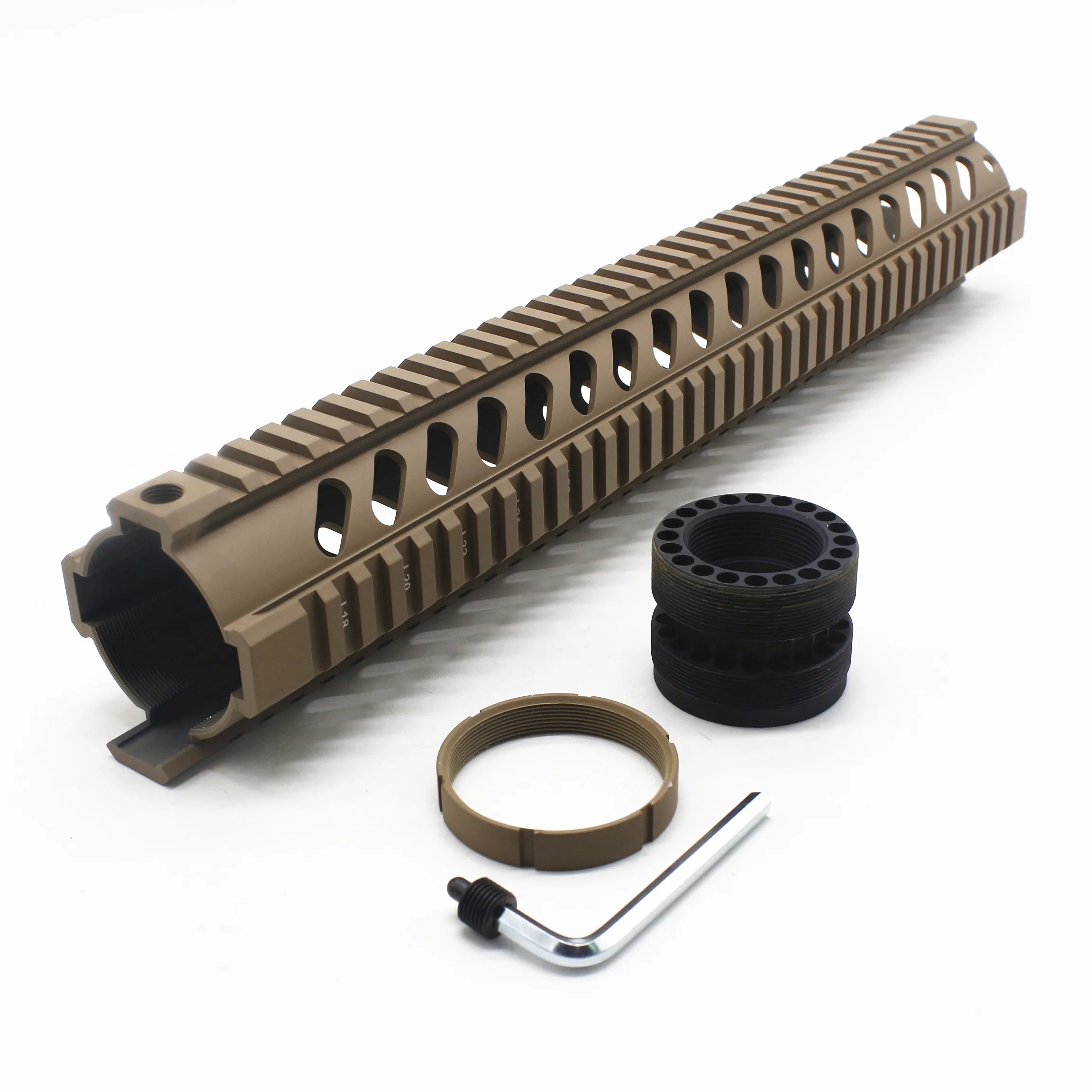 1" дюймовый тяжелый Quad Rail Handguard Picatinny Mount system Fit. 223/5. 56 M16_ черный/красный/коричневый