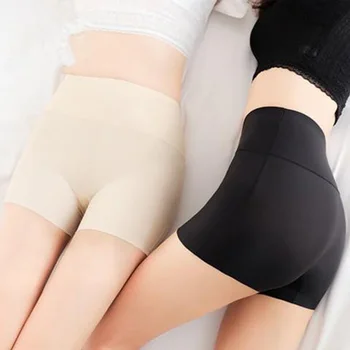 

Women High Waist Panties Safety Shorts Pants Seamless Nylon Seamless Anti Emptied Boyshorts Pants Girls Slimming Underwear