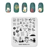 1pc Nail Stamping Plates Japanese style Design Nail Art Stamp Template Lucky Cat Carp Banner Fuji Mountain Image Stencil Plate 4