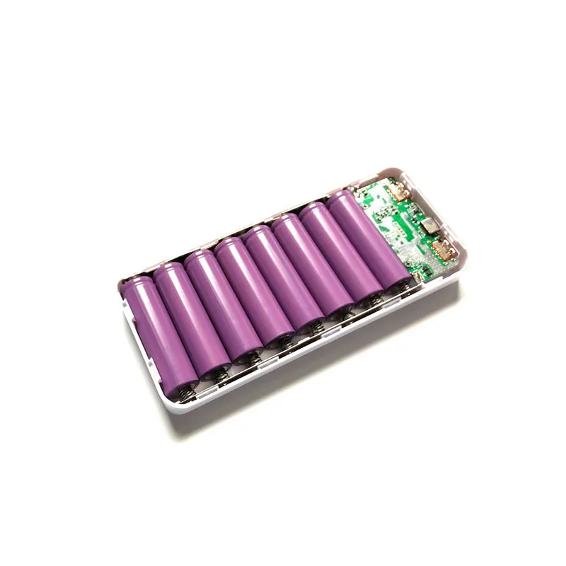 QC 3,0 Быстрая зарядка USB внешний аккумулятор зарядное устройство коробка светодиодный цифровой дисплей светильник 8*18650 зарядное устройство коробка для huawei Iphone