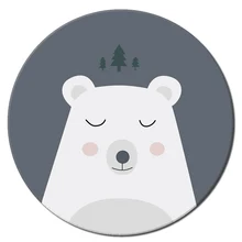 Мультипликационная серия Ковры Животные Медведь Отпечатано Дети Ползучая детская обувь Противоскользящее коврики для гостиной Коврик для ванной
