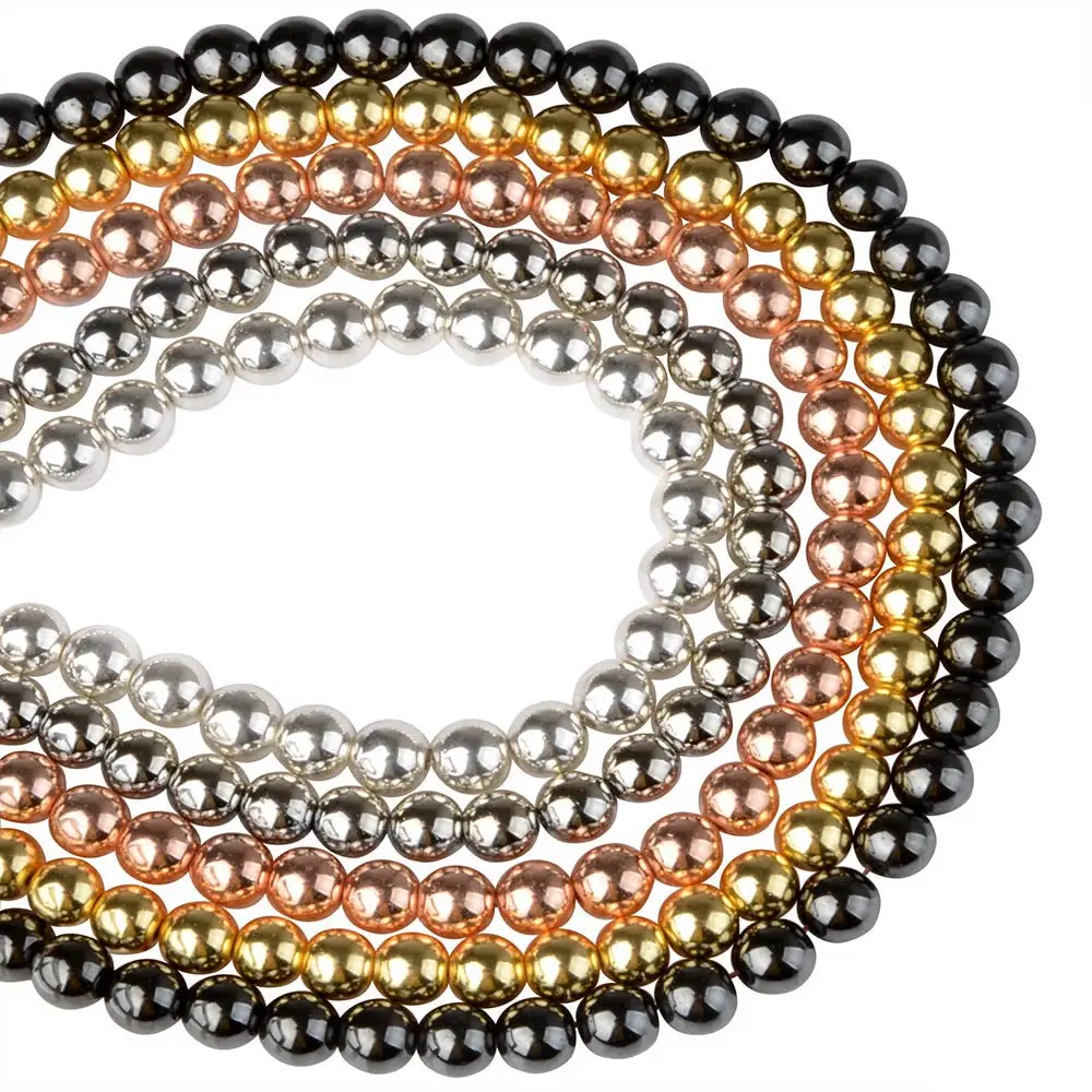 Perle di pietra naturale da 10 mm, perline rotonde sciolte, pietre
