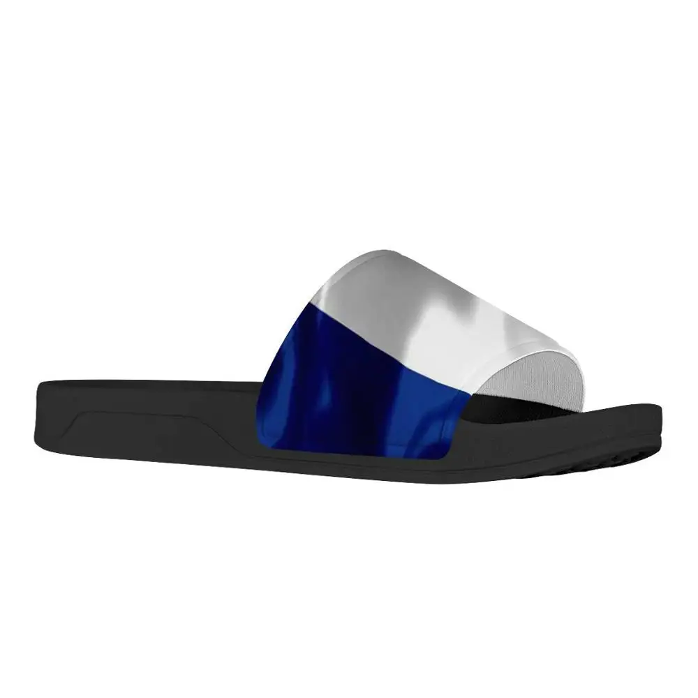 Men Custom Pattern Slippers France flag Print Summer Fashion Slides Sandals Outdoor Non-slip Beach Shoes Platform Flip Flops