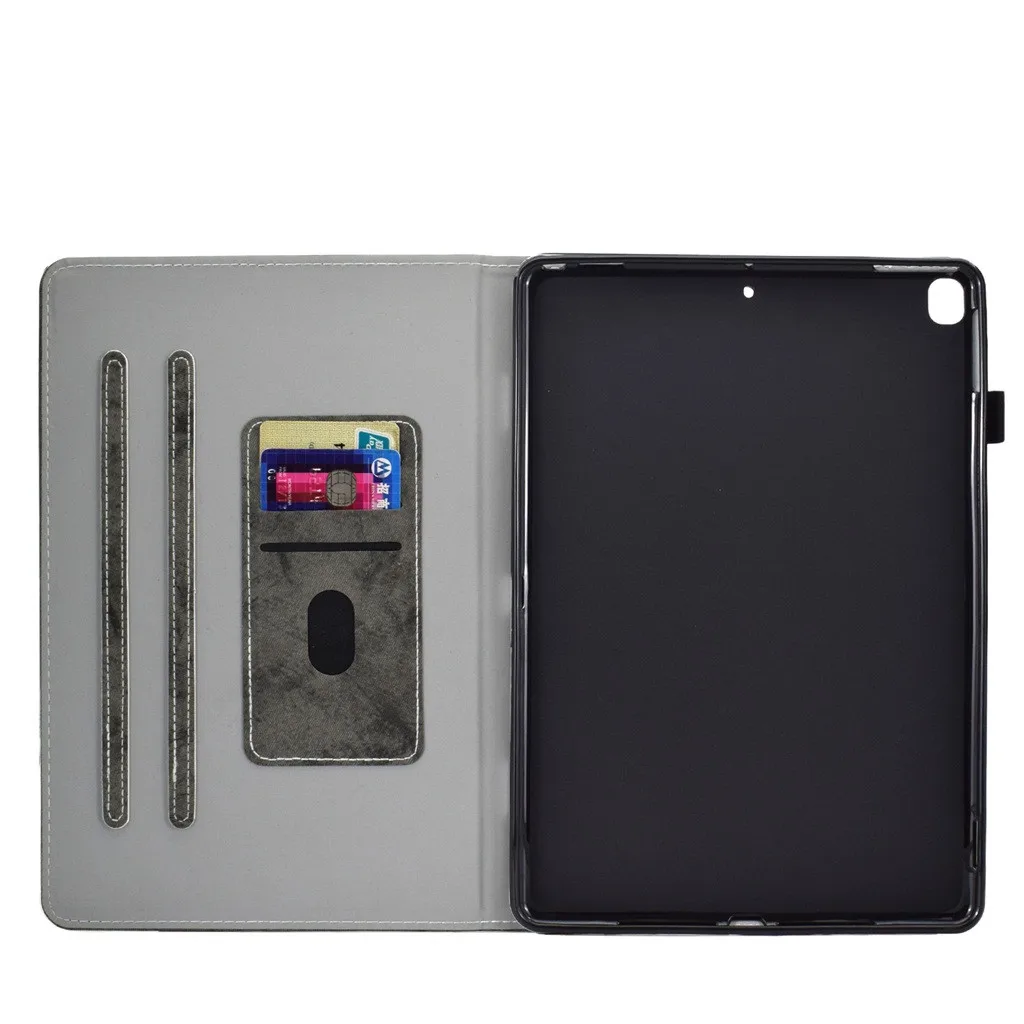 Умный чехол для планшета, для iPad 7 поколения, 10,2 дюймов,, чехол с карманом, кожаный чехол, защитная оболочка, новая кожа, 19Ot - Цвет: Gray