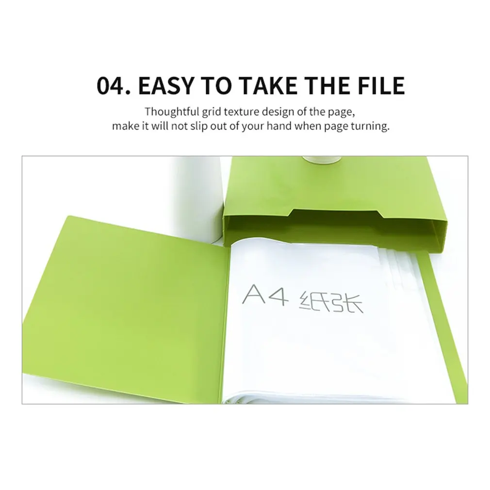 Colorful Design TIANSE TS-16100/80 PP File Folder Document Folder 100/80 Pages Data Book Folder For A4 Paper Office Supplies