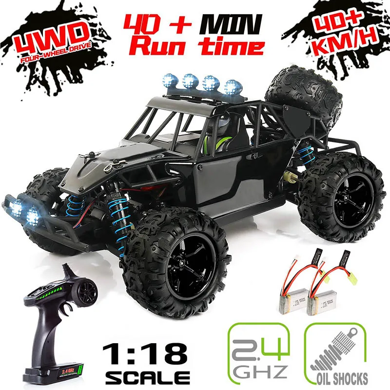 

NEW 1:18 RC car 2.4Ghz 4WD 10km/h Off-Road Drive Bigfoot car remote control car music Vehicle climbing toys for kids birthday