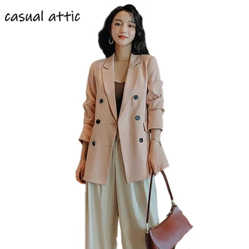 

Women's Blazer Solid Color Simple Fashion Commute Elegant Plus Size 2020 Female Spring-autumn Casual Coat Black Pink Blazer