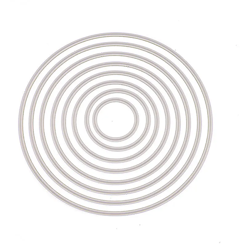

YINISE Metal Cutting Dies For Scrapbooking Stencils Circle Frame DIY Cut Album Paper Cards Making Embossing Die Cuts Cutter Mold