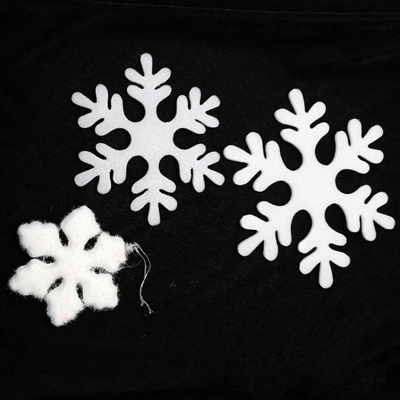 DIY foam Fake Snowflakes Christmas ornaments winter snow decoration Home Christmas Party New Year Xmas Tree Pendants Hanging Decoration Window Decoration 1 Pack