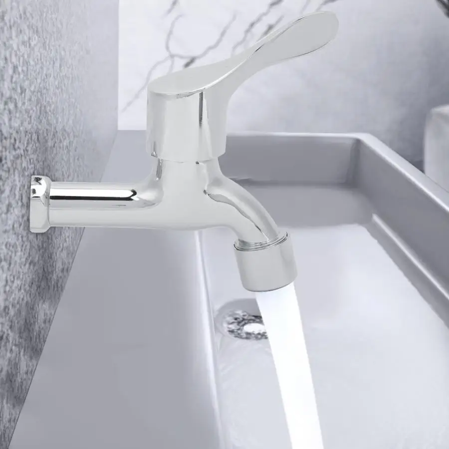 G1/2 Inch Zinc Alloy Beautiful Chrome Plated Household Faucet Water Tap For Home Bathroom Kitchen | Обустройство дома