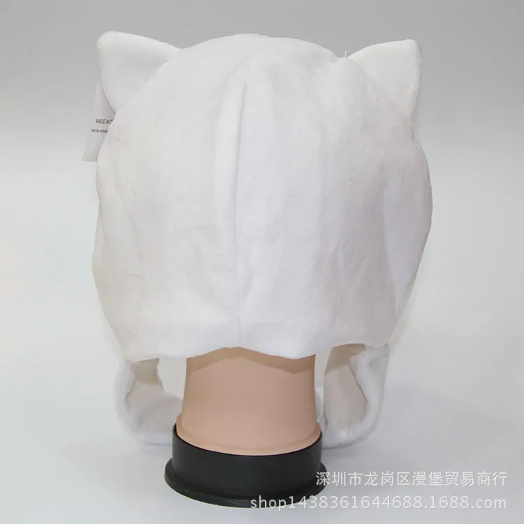 Neko Atsume, плюшевая шапка с помпоном, шапка для кошки, зимняя теплая шапка для мальчиков и девочек, аниме