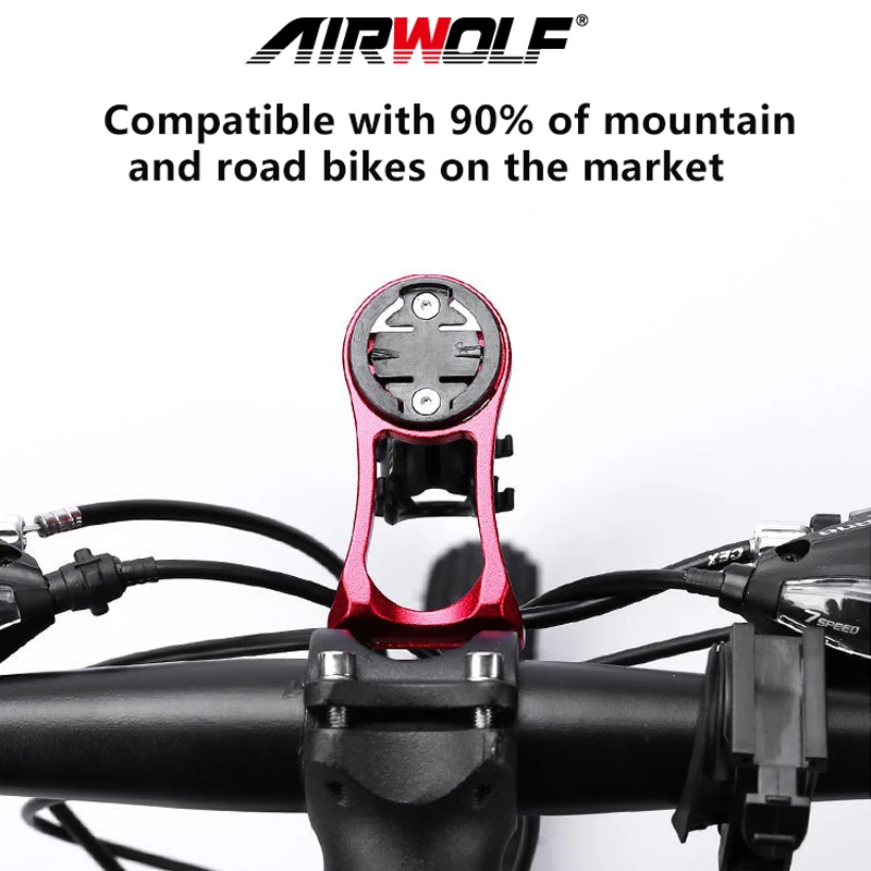 AIRWOLF Soporte Garmin para bicicleta, velocímetro, Gps, para bicicleta de montaña y carretera, negro y rojo, accesorios para bicicleta| | - AliExpress