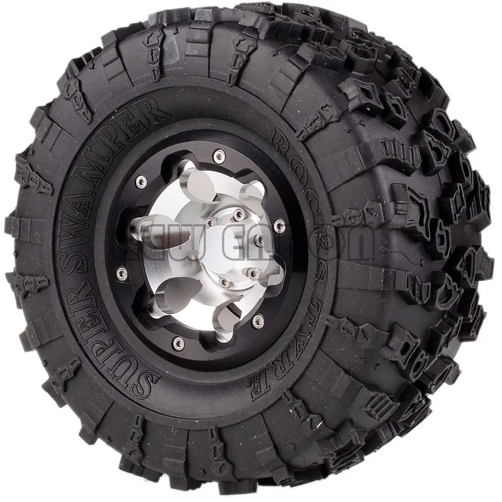 ENRON 4P алюминий 2," Beadlock колеса и 132 мм шины для RC 1/10 модель гусеничный осевой SCX10 II YETI Traxxas TRX-4 км2