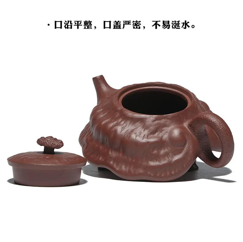 Salty zhong ying Yixing Clay Teapot Wholesale Agent Tea Pot Gift Customization Raw Ore Purple Clay Ganoderma Lucidum for chun qu