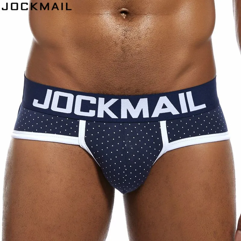 Трусы брифы JOCKMAIL мужские Брендовое нижнее белье хлопковые трусы слипы для геев