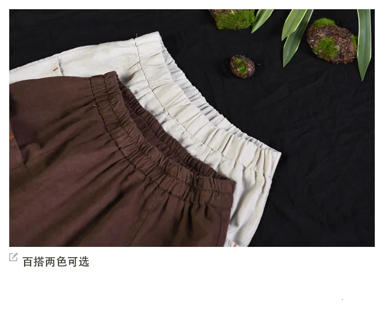 NINI WONDERLAND Spring Solid Cotton Linen Skirt Women Patchwork Loose A-line Skirt Female Mori Girl Style Skirt With Pocket