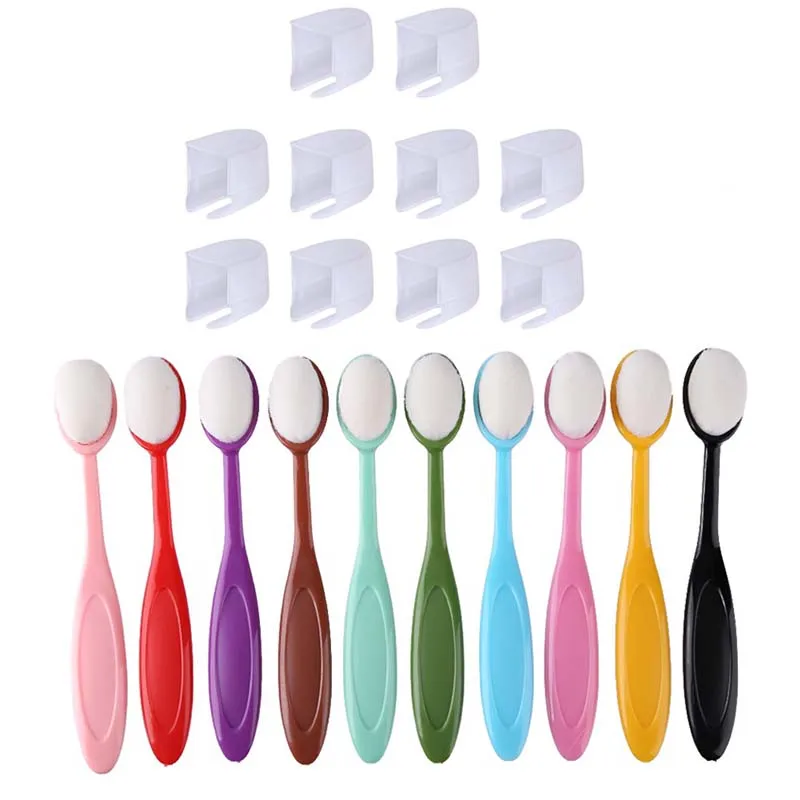 Painting Brushes Blending Brush 10pcs/set Smooth Blending Brushes Drawing Painting Brushes Flat Kit for DIY Scrapbooking Cards Making Ink Application Tools