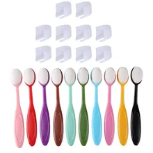 10 unids/set suave mezcla cepillos dibujo pinceles para pintar plana Kit de tarjetas para álbum de recortes DIY hacer tinta herramientas de aplicación