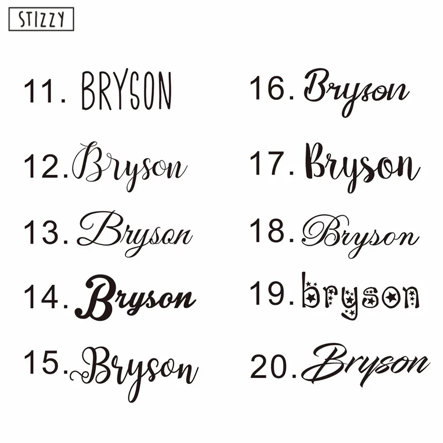 Настенная Наклейка stizzy Персонализированная виниловая настенная наклейка для