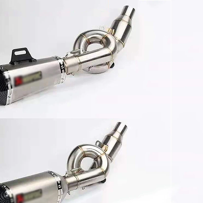 Выхлопная труба для мотоцикла, средняя труба из нержавеющей стали, подходит для Kawasaki Z800 Ninja800 2012 13 14 15 16 17 без выхлопа