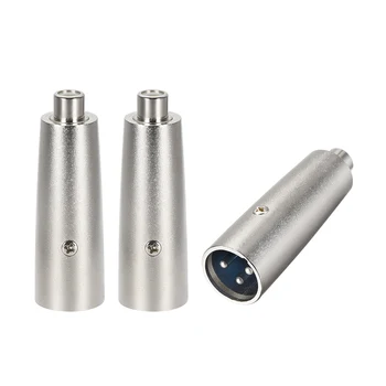 

uxcell XLR to RCA Adapter,Gender Changer - XLR M to RCA F 3pcs