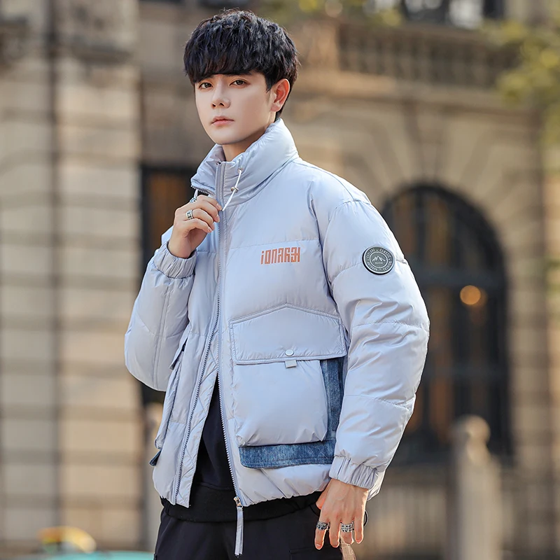 Casual 2023 Winter White Duck Down Jackets Men's Outwear Loose Puffer Coat Outwear Waterproof Thick Warm Down Parkas Top Clothes