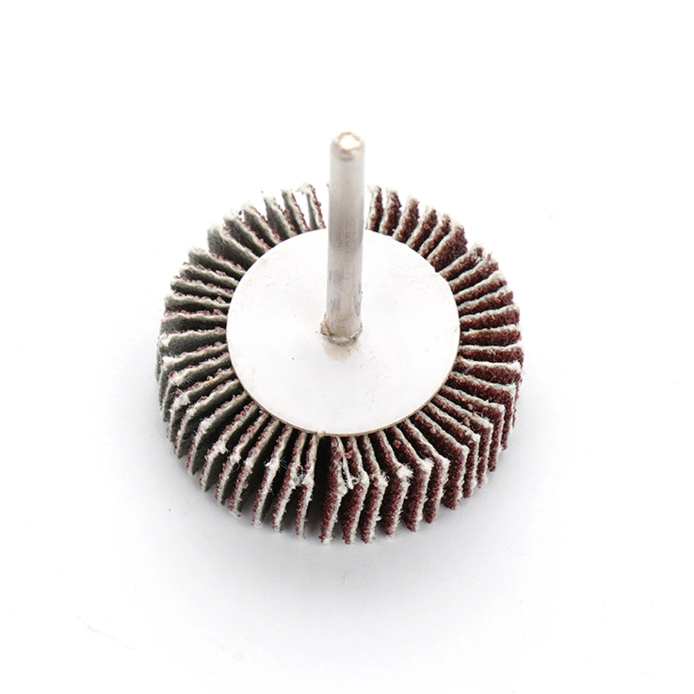 5pcs 80 Grit 4mm Shank Grinding Sandpaper Flap Wheel Sanding Discs for Rotary Tools For Metal Surface Cleaning Polishing