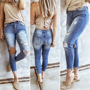 vintage destroyed jeans