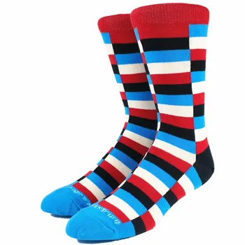 

Men's Happy Funny Short Strip Socks