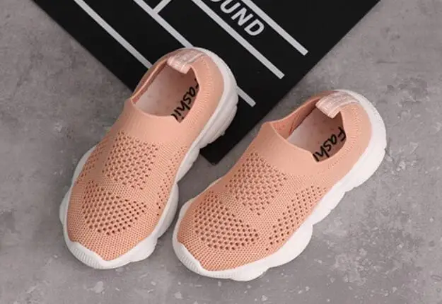 Baby Toddler Flats Sports Breathable Kids Shoes Boys Girls Casual Sneakers Student Single Shoes