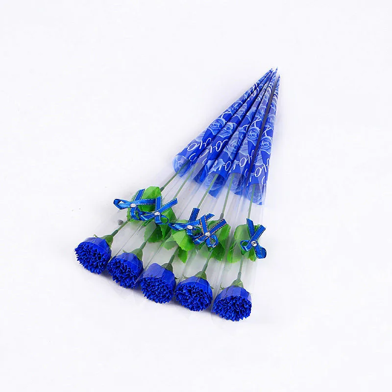 50pcs 1 box 50 шт. искусственные держащие цветы Гвоздика мыло цветок DIY подарок на день Святого Валентина День Матери Свадебные украшения для дома - Цвет: 50pcs 1 box
