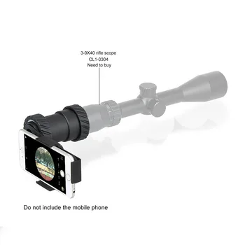 

Tactical Airsoft Accessory Rifle Scope Mobile Mount Scope Adapter Camera Holder For Smartphone Camera Cell Phone