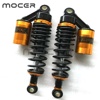 

2pieces Universal 12.5 "320mm Motorcycle Rear Shock Absorber Suspension For Yamaha Motor Scooter ATV Quad Black + Gold